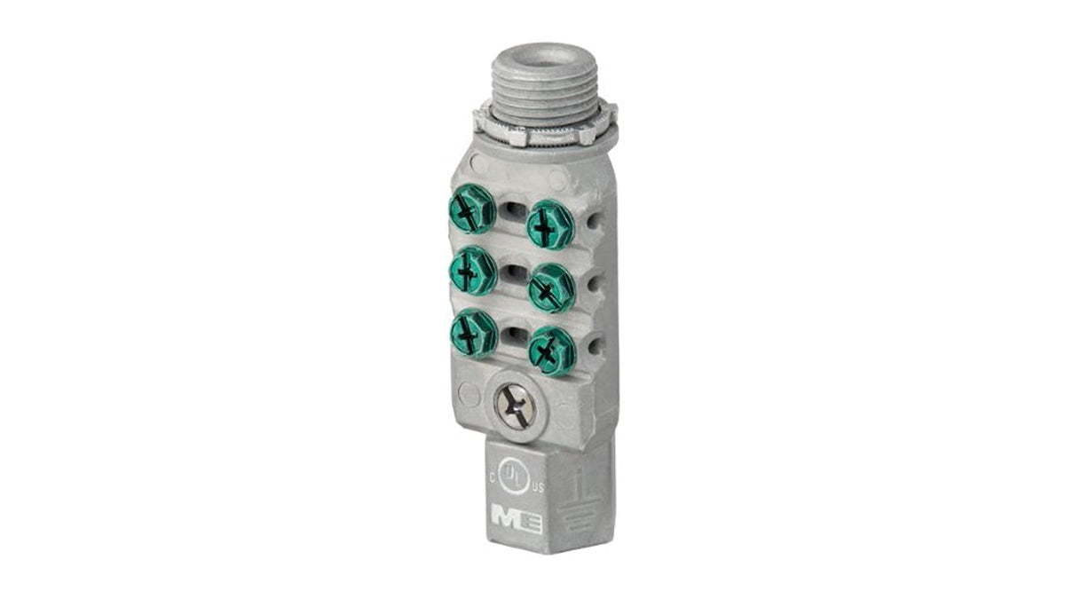 Southwire MEIBB inline bonding bridge connector front view for reliable grounding