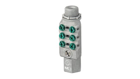 Southwire MEIBB inline bonding bridge connector front view for reliable grounding