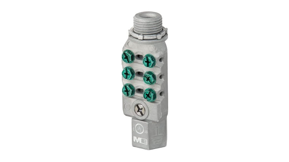 Southwire MEIBB inline bonding bridge connector front view for reliable grounding