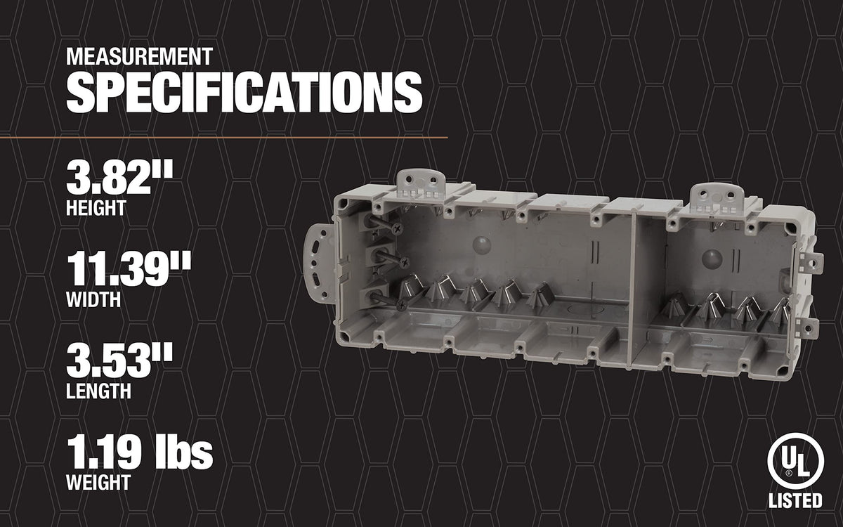 Includes heavy-duty mounting screws for secure installations