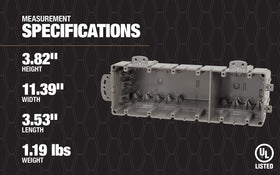 Includes heavy-duty mounting screws for secure installations