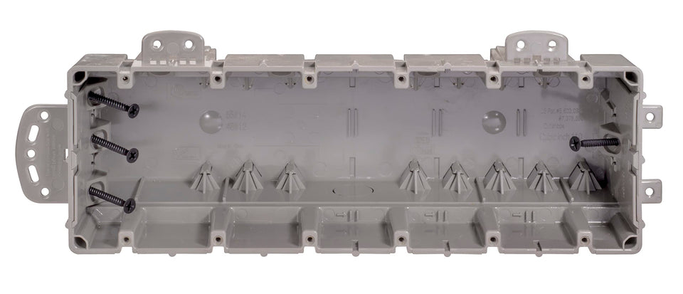 Southwire MSB1G one-gang box front view for clean power and data routing