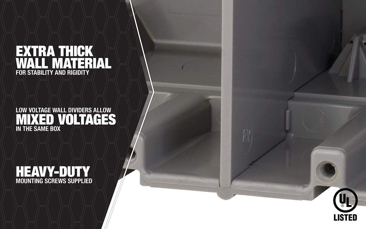 MSB1G top blocks provide secure vertical placement for home theater setups