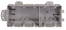 Southwire MSBMMT5G 5-gang box exterior shows durable gray housing for reliable wall installations.