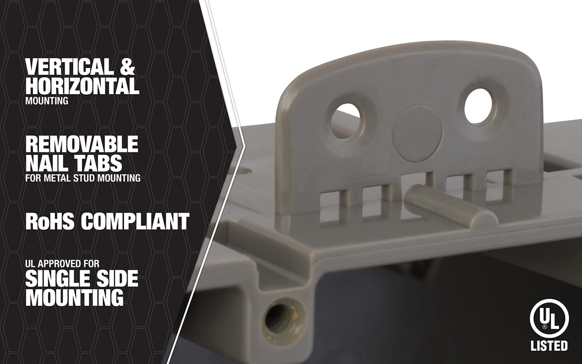 Southwire MSBMMT5G heavy-duty mounting screws ensure secure, long-lasting installations.