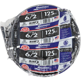 Southwire NM-B cable termination end, ideal for protected indoor wiring projects