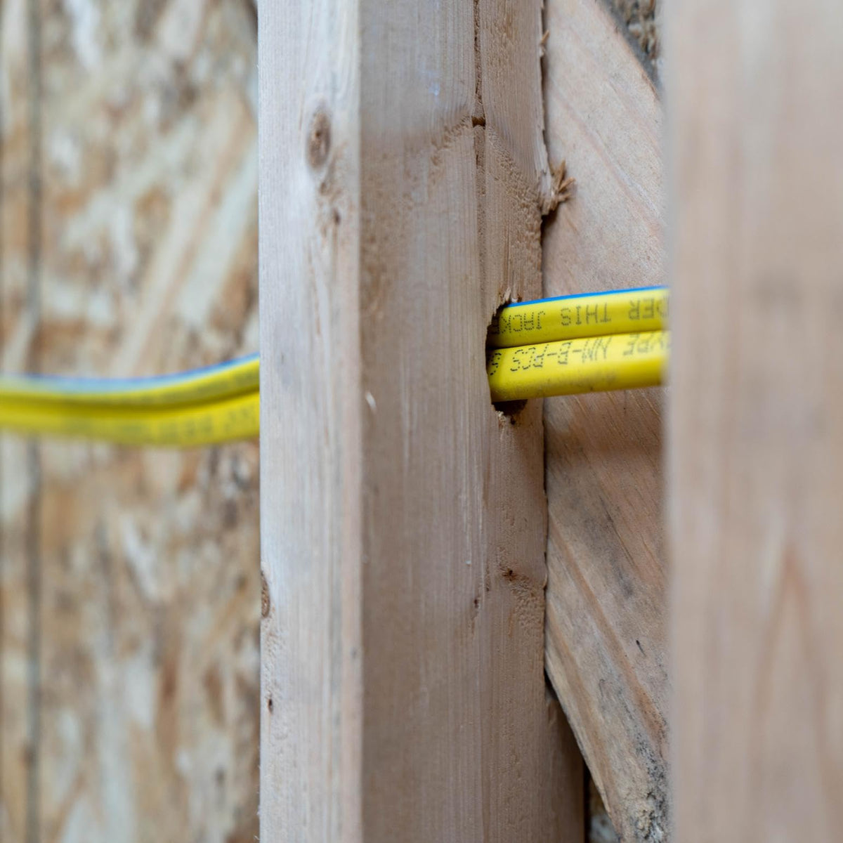 Copper NM-B building wire ideal for outlets and switches in homes