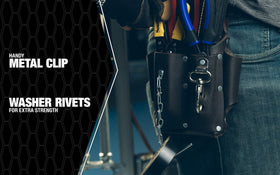 Southwire POUCH4 fade-resistant saddle leather resists stains and wear