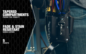 Southwire POUCH4 includes metal tool clip for fast retrieval