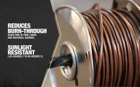Southwire PVC insulation with 6 mils protection guards against wear during runs