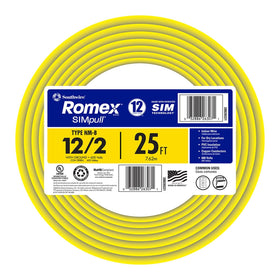 Southwire Romex SIMpull jacket eases pulling and stripping operations.