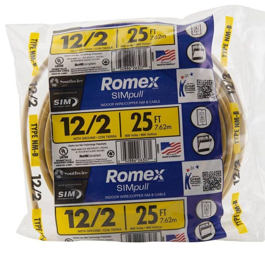 Southwire Romex SIMpull ideal for residential branch circuits in homes.