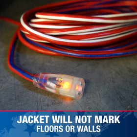Southwire SJTW outdoor-rated cord for all-weather environments