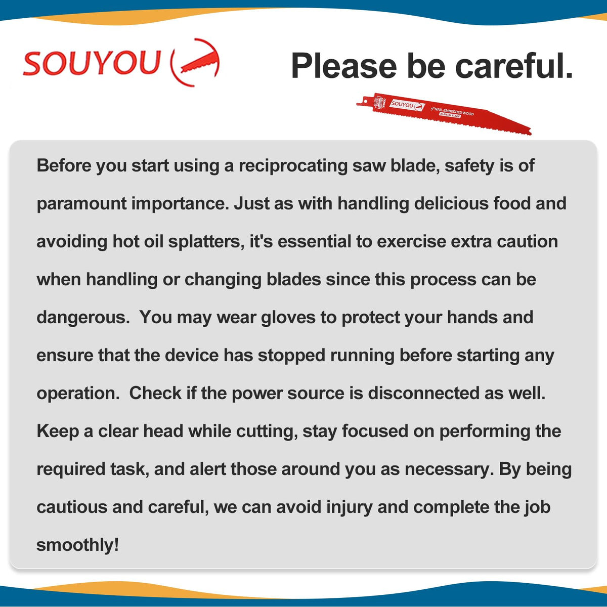 Souyou metal-cutting blades ideal for automobile dismantling and heavy metal work