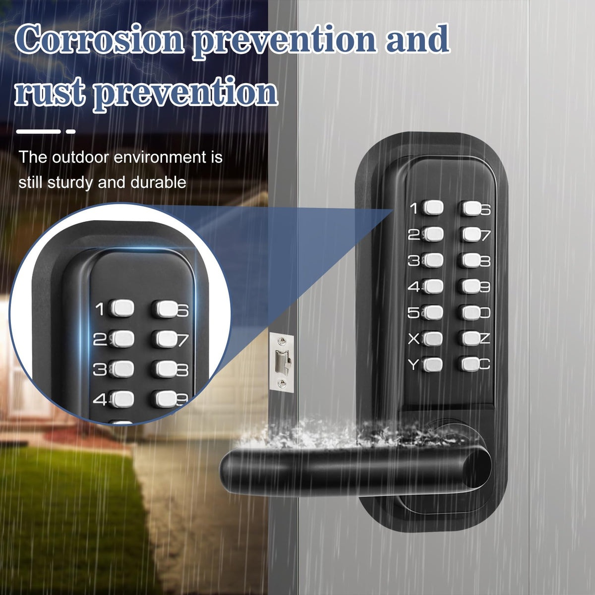Souyou security-focused close-up illustrates sturdy hardware for reliable everyday use.