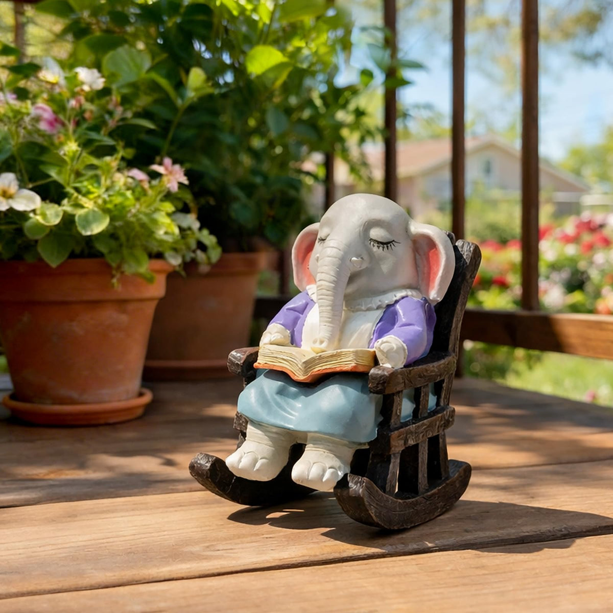 SOWSUN elephant gift for mom or grandma adds joy to outdoor spaces