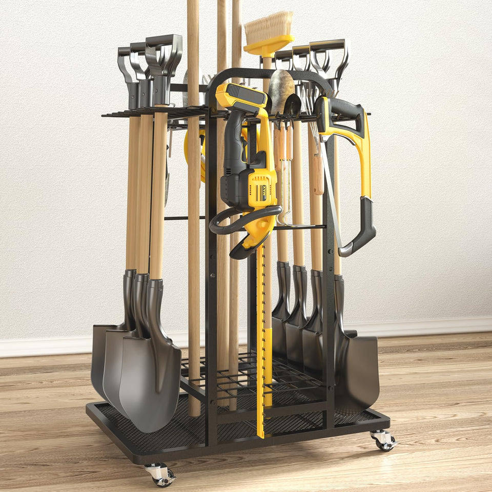 SOYEEZE Garden Tool Organizer base stability for heavy tools