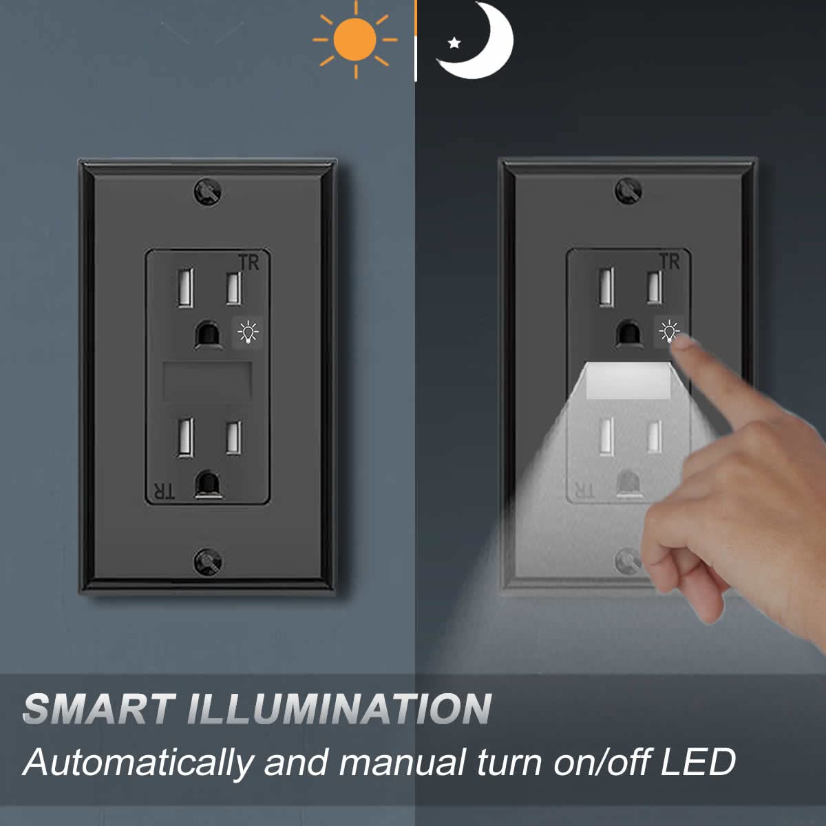 SOZULAMP LED touch night light offers easy night-time control.