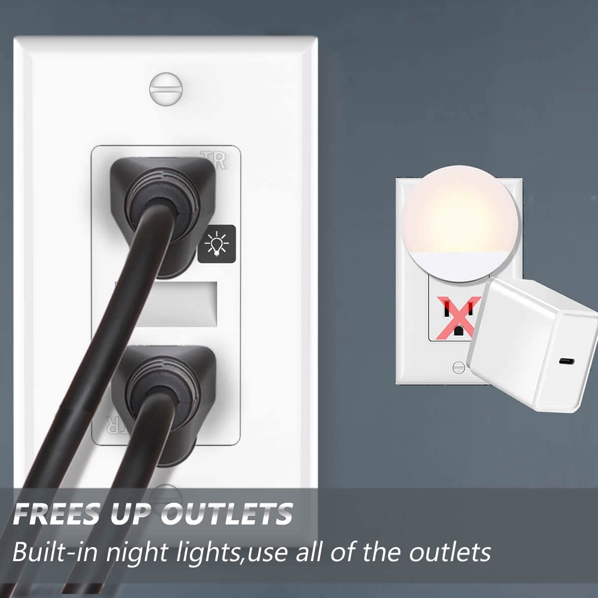 SOZULAMP LED touch sensor allows quick control in the dark.
