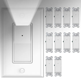 SOZULAMP light switch with embedded LED night light for gentle nighttime visibility.