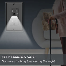 SOZULAMP tamper-resistant outlet provides safer, child-friendly power access.