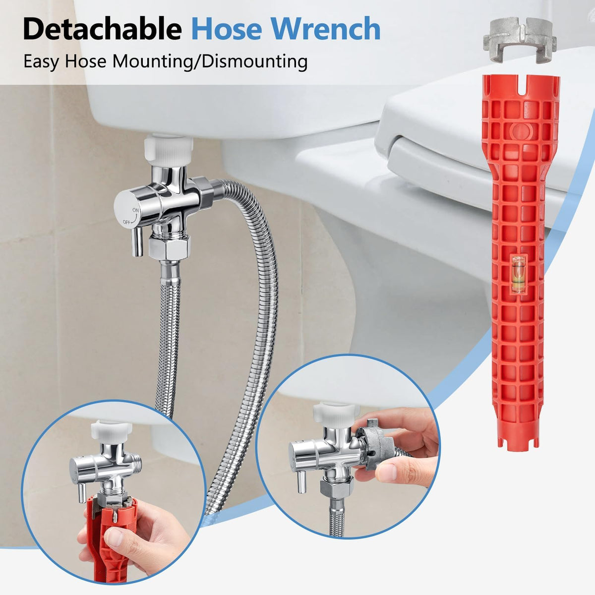 SPACEREST bottom T-valve controls maximum flow safely.