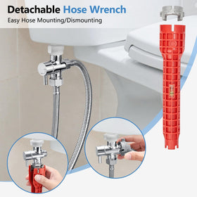 SPACEREST bottom T-valve controls maximum flow safely.