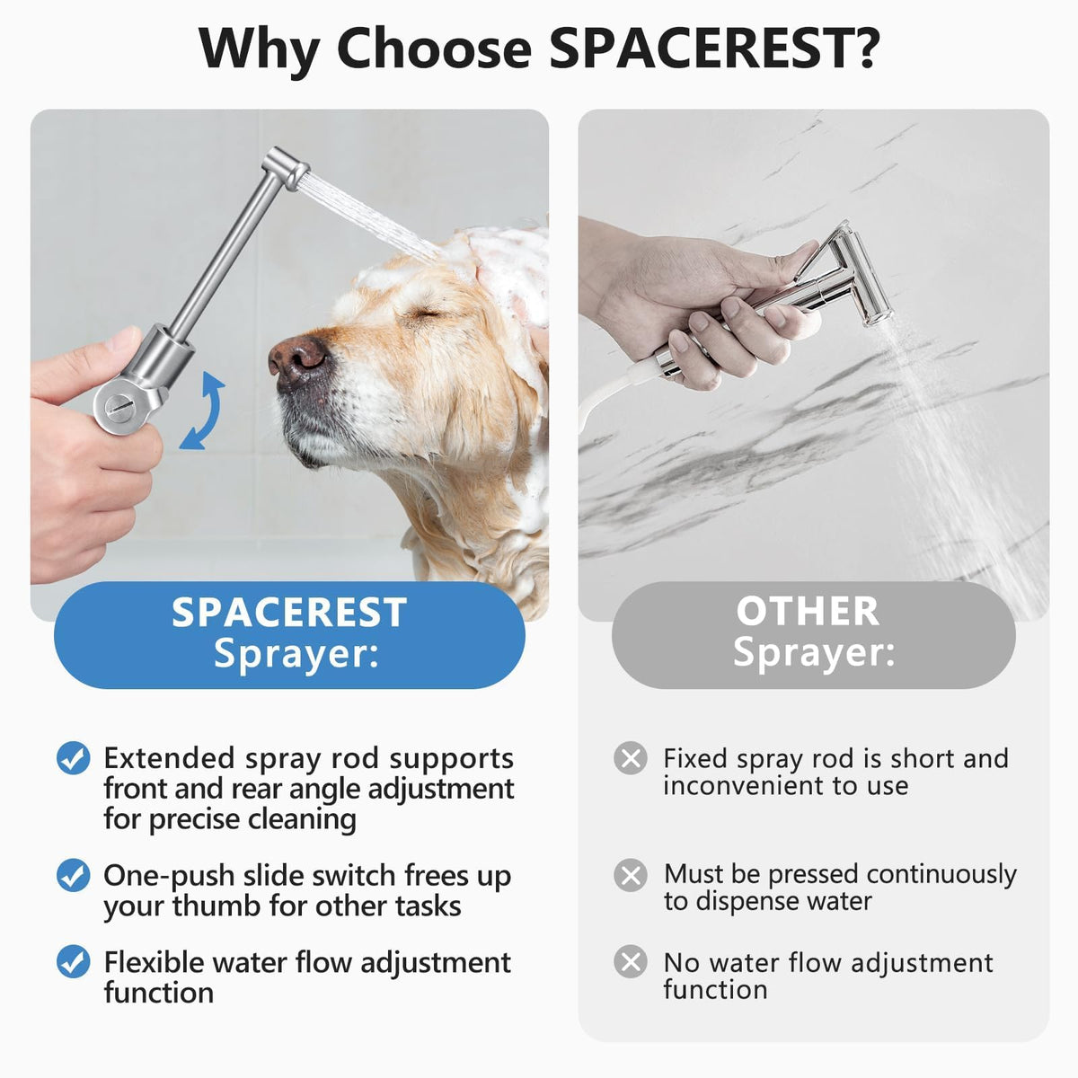 SPACEREST installation wrench and guide for quick setup.