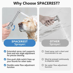 SPACEREST installation wrench and guide for quick setup.