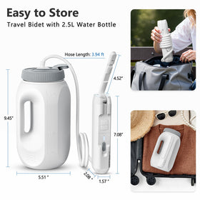 SPACEREST portable bidet travel-compact-idea supports easy cleaning while traveling.