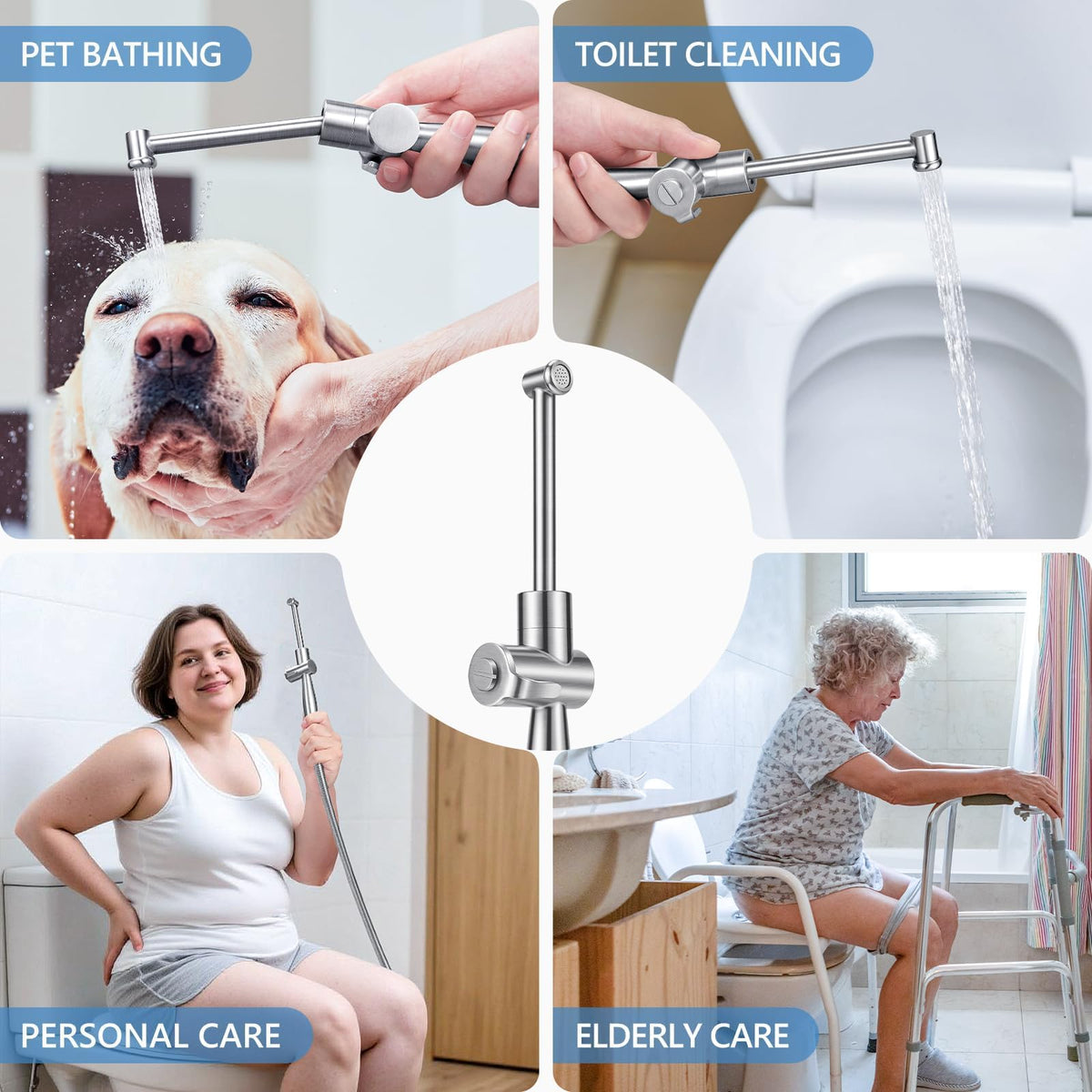 SPACEREST installation options for toilet or wall mounting.