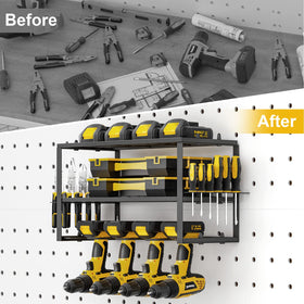 Spacecare screwdriver and pliers racks keep small tools close.