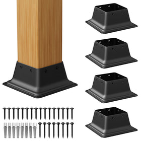 SPACEEUP 4x4 post base assembly for secure foundation