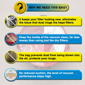 SpaceTent drywall-sawdust-bags-dxva19-4104 reduce mess during cleanup.