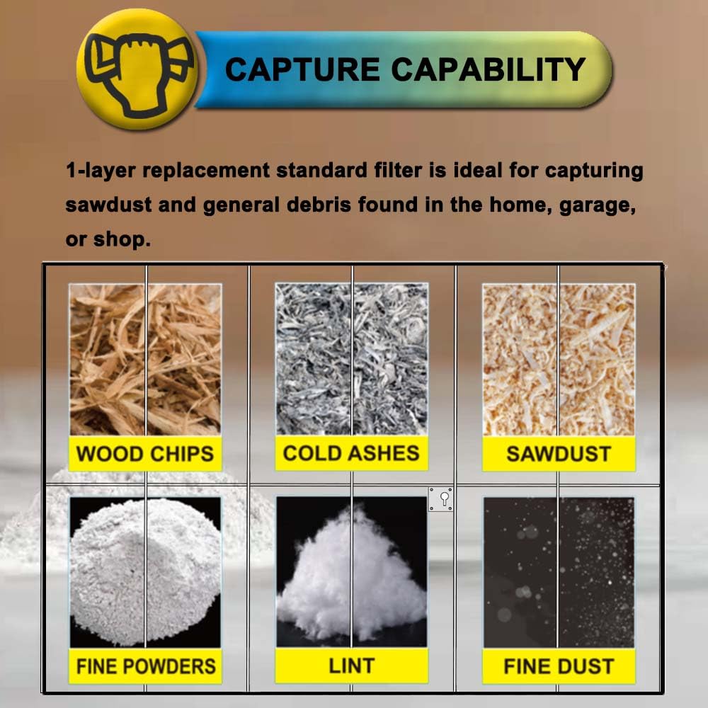 SpaceTent pre-filter reduces dust reaching the main filter and extends performance.