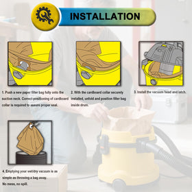 SpaceTent rubber sealing collar prevents leaks during vacuuming.