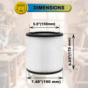SpaceTent packaged filter set ready for quick replacement to maintain clean machines.