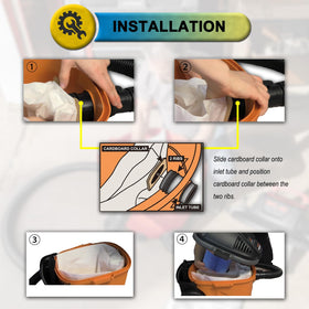 SpaceTent rubber sealing collar shown to prevent leaks during disposal and use.
