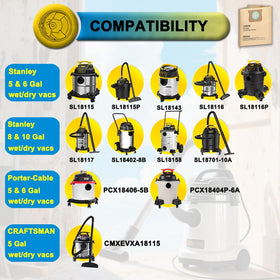 SpaceTent vacuum bags for Stanley 5 gallon show quick, tool-free replacement.