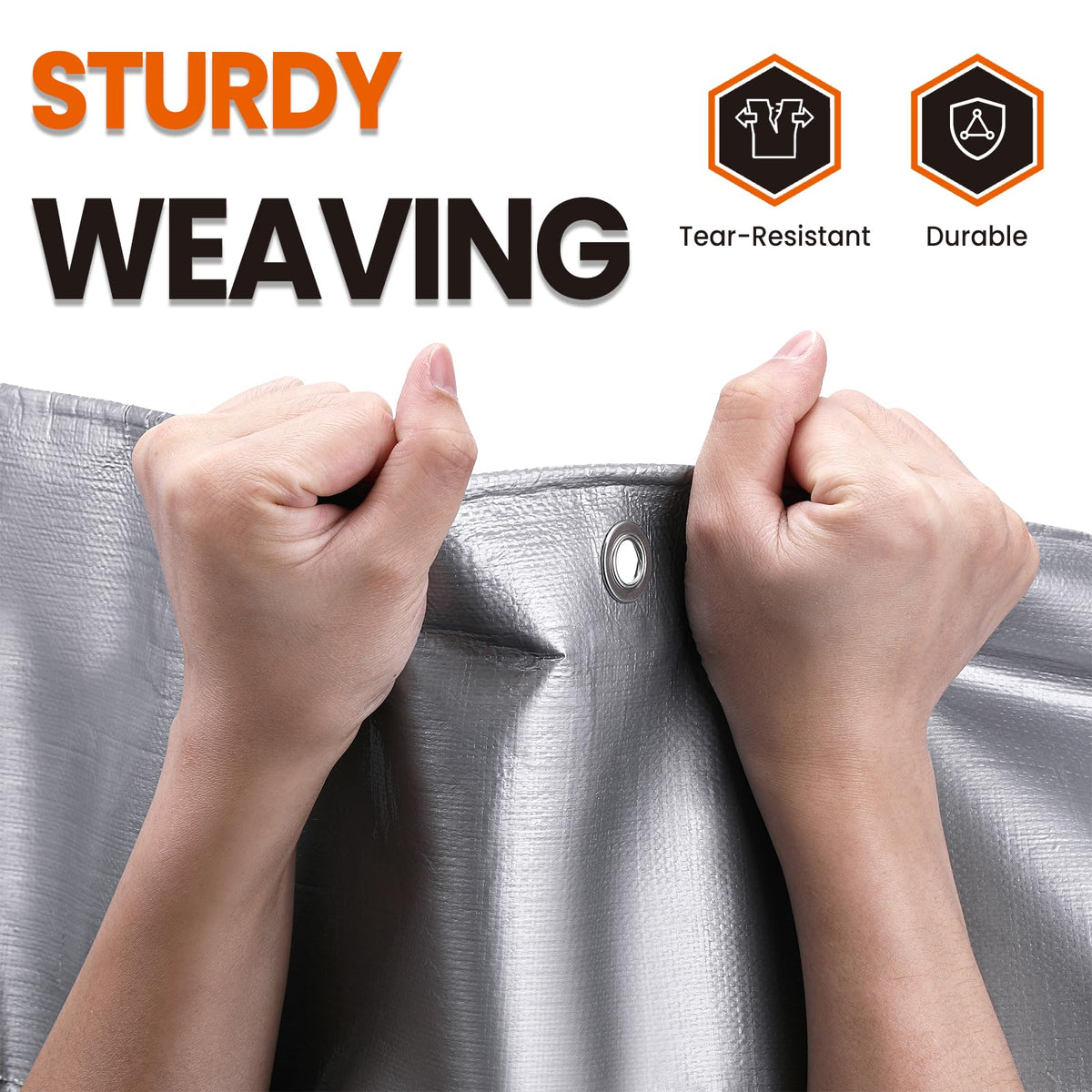 Spacever tarp UV resistant shield blocks sun damage for protection