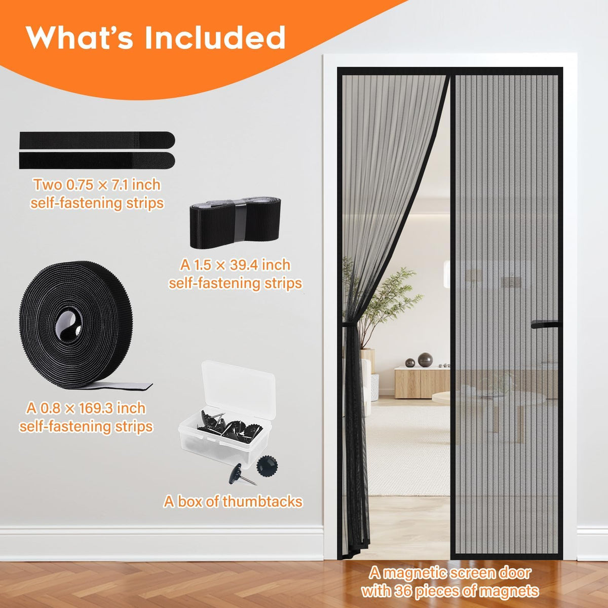 SpaceWhisper 38x83 screen fits 36x82 openings for quick pest protection.