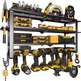 Spampur 420lb tool organizer wall-mount securely holds heavy tools.