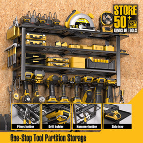 Spampur garage setup helps create a tidier workspace.