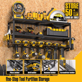 Spampur organizer with 6.3-inch mid-tier storage for batteries and chargers.