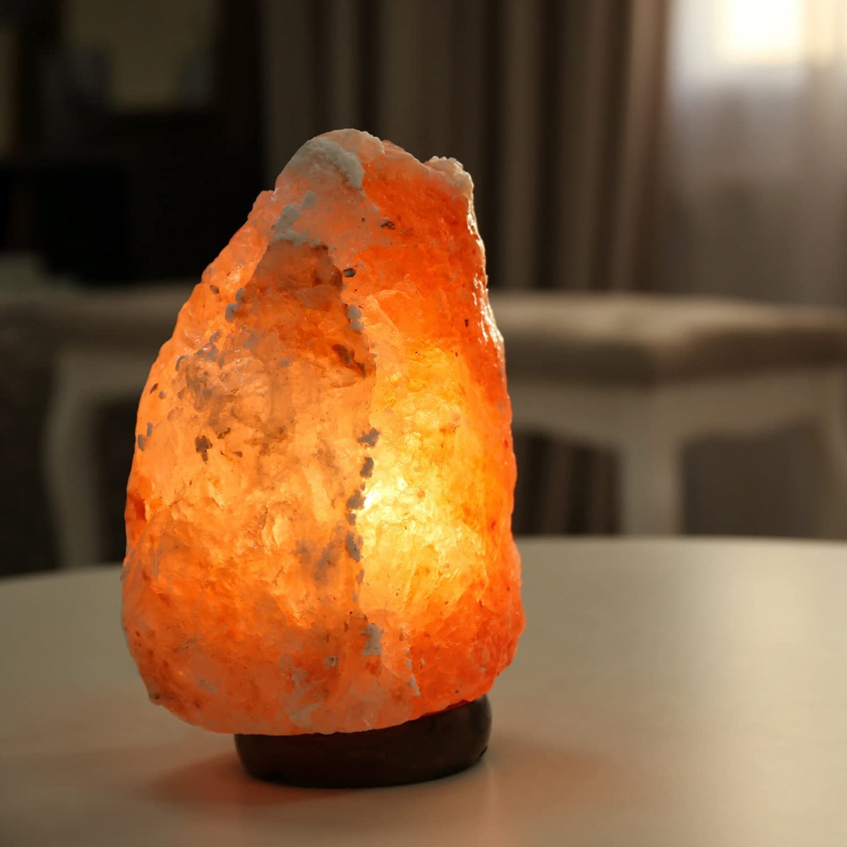 Close-up of Spantik salt crystal showing natural textures and artisan craftsmanship.