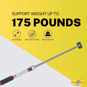 Heavy-duty QSP-360 bar supports up to 175 pounds in transit.