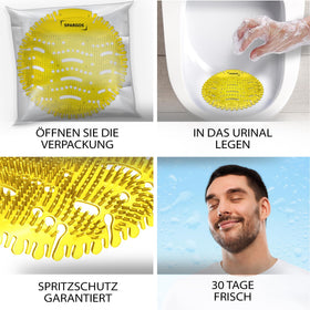 SPARGOS restroom freshness image depicts a cleaner, more inviting office or school bathroom.