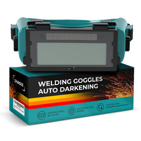 SPARGOS welding goggles with auto-darkening filter for safer welding tasks.
