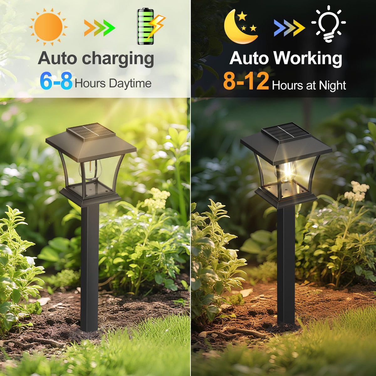  Sparkblaze yard lights enhance landscape with gentle, inviting illumination.