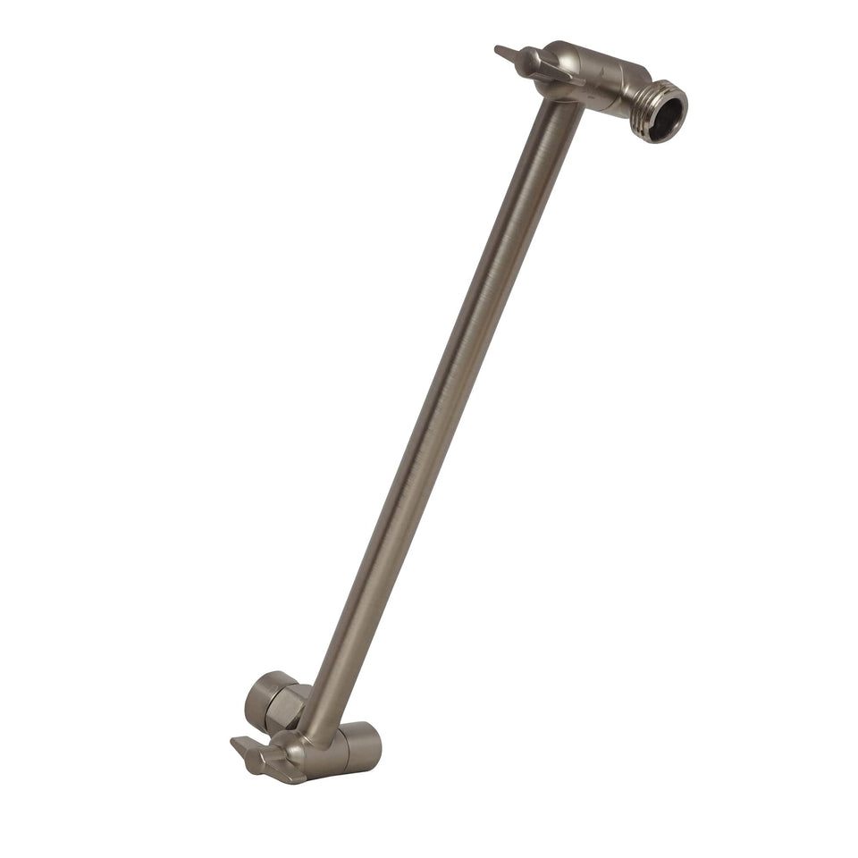 SparkPod 11-Inch brass shower arm with adjustable height.